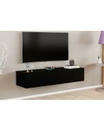 מזנון צף תלוי ברוחב 135 ס"מ גוון שחור דגם עמית AMIT