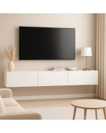 מזנון צף תלוי בגוון לבן ברוחב 180 סמ דגם אנדי ANDEY