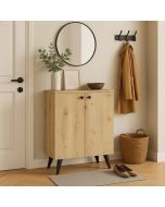 ארון נעליים 2 דלתות בגוון לבן דגם דולב