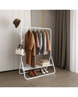 מתלה בגדים מתכתי מעוצב פתוח צבע לבן