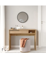 שידת איפור עם מראה דגם בורדו גוון עץ