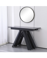 קונסולה נפתחת לפינת אוכל רוחב 1.10 מטר דגם דוכס גוון שחור