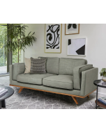 ספה 200 ס"מ דו מושבית דגם FLORIDA בגוון אפור בהיר