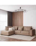 מערכת ישיבה פינתית 3 מטר RAM DESIGN דגם עמית פרימיום חום