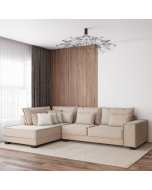 מערכת ישיבה פינתית 3 מטר RAM DESIGN דגם עמית שמנת