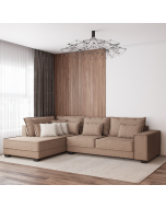 מערכת ישיבה פינתית 3 מטר RAM DESIGN דגם עמית חום