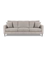 ספה תלת מושבית בד בגוון אפור בהיר 300 ס"מ דגם RANDOM