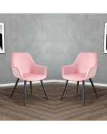 זוג כורסאות מעוצבות דגם מרסיי ורוד