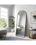 מראת גוף אובלית ענקית 160x50 ס"מ צבע שחור