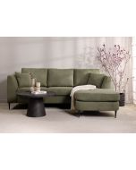 ספה פינתית תלת מושבית בד בגוון ירוק 260 ס"מ דגם RANDEVU