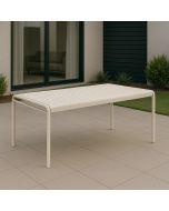 שולחן אוכל 153.5 ס"מ גוון קרם דגם OUTDOOR