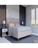 מיטה זוגית קינג סייז מפוארת דגם סול 180x200 גוון ורוד