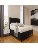 מיטה יהודית זוגית 180x200 דגם אליסיה גוון שחור