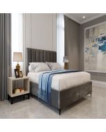 מיטה יהודית זוגית 140x190 דגם אליסיה גוון אפור