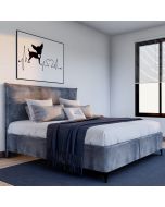 מיטה יהודית זוגית קינג סייז 180x200 דגם חאליסי גוון אפור