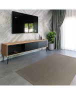 מזנון רוחב 180 ס"מ לסלון דגם איסלנד בלאק משולב