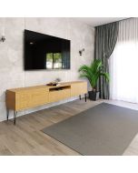 מזנון רוחב 200 ס"מ לסלון דגם שווייץ אלון טבעי