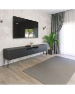 מזנון רוחב 200 ס"מ לסלון דגם שווייץ בלאק