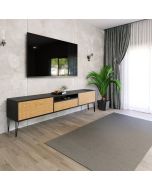 מזנון רוחב 200 ס"מ לסלון דגם שווייץ אלון משולב