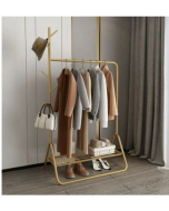 מתלה בגדים מתכתי מעוצב פתוח צבע זהב