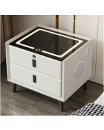 שידה חכמה עם 2 מגירות צבע לבן