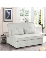 ספה דו מושבית נפתחת למיטה זוגית דגם Satoro גוון חום בהיר \ בז'