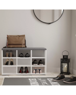 שידת כניסה לנעליים דגם פולאריס בגוון לבן