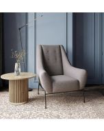 כורסת ישיבה מעוצבת דגם לב בגוון אפור