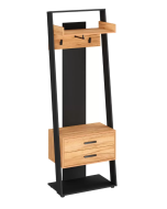 מערכת כניסה דגם טליה בגוון טבעי בשילוב שחור