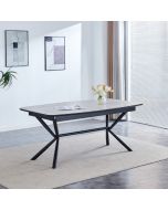 שולחן אוכל נפתח 1.8-2.7 מטר דגם ניקולס בגוון בז'