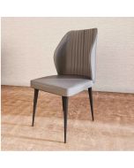 כסא פינת אוכל דמוי עור דגם ונוס גוון אפור