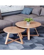 זוג שולחנות לסלון דגם יופיטר פורניר אלון