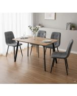 פינת אוכל נפתחת כולל ו-4 כסאות מרופדים דגם רומי אלון-שירה