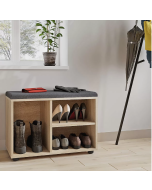 שידת כניסה לנעליים דגם ציטרין בגוון אלון