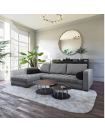 מערכת ישיבה פינתית דגם רום 2.90 Ram Design צבע אפור