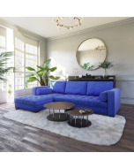 מערכת ישיבה פינתית דגם רום 2.90 Ram Design צבע כחול