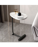 שולחן צד גוון שחור בשילוב לבן