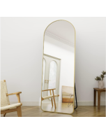 מראת גוף אובלית ענקית 160x50 ס"מ צבע זהב