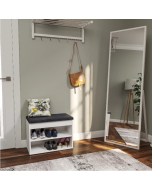 שידת כניסה לנעליים דגם מיזר בגוון לבן