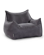 פוף כורסא דגם Sicilia צבע אפור גרפיט