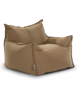 פוף כורסא דגם Sicilia צבע קפה לאטה