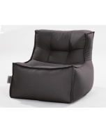 פוף מעוצב במילוי ספוג דגם Florence צבע אפור פחם