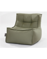 פוף מעוצב במילוי ספוג דגם Florence צבע ירוק זית