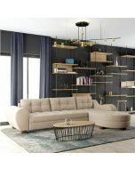 מערכת ישיבה פינתית דגם נועה בגוון שמנת