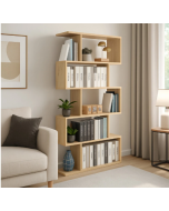 כוורת זיגזג בעיצוב מודרני דגם ורד בגוון אלון