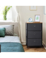 שידת מתכת עם 3 מגירות בד דגם cr376 מסדרת Siena