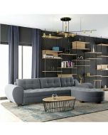 מערכת ישיבה פינתית דגם נועה בגוון אפור