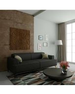 מערכת ישיבה תלת מושבי מפוארת דגם דור בגוון אפור כהה