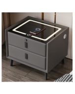 שידה חכמה עם 2 מגירות צבע אפור בהיר