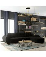 מערכת ישיבה פינתית דגם נועה בגוון שחור